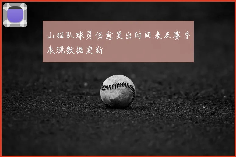 山猫队球员伤愈复出时间表及赛季表现数据更新