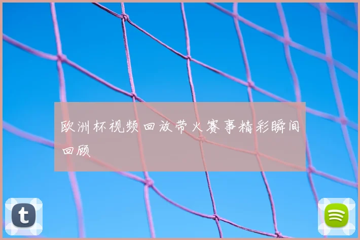 欧洲杯视频回放带火赛事精彩瞬间回顾